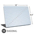 Blue and White Stripes Universal Laptop 16in (13 x 9.4in) Skin